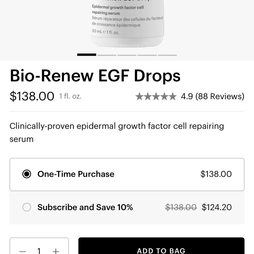 Glo Skin Beauty Bio-Renew EGF Cream - White and Purple Accents - Picture 5 of 6